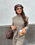 Basco in eco pelle