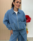 Giacca Denim Over