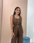 Coordinato in viscosa con gilet