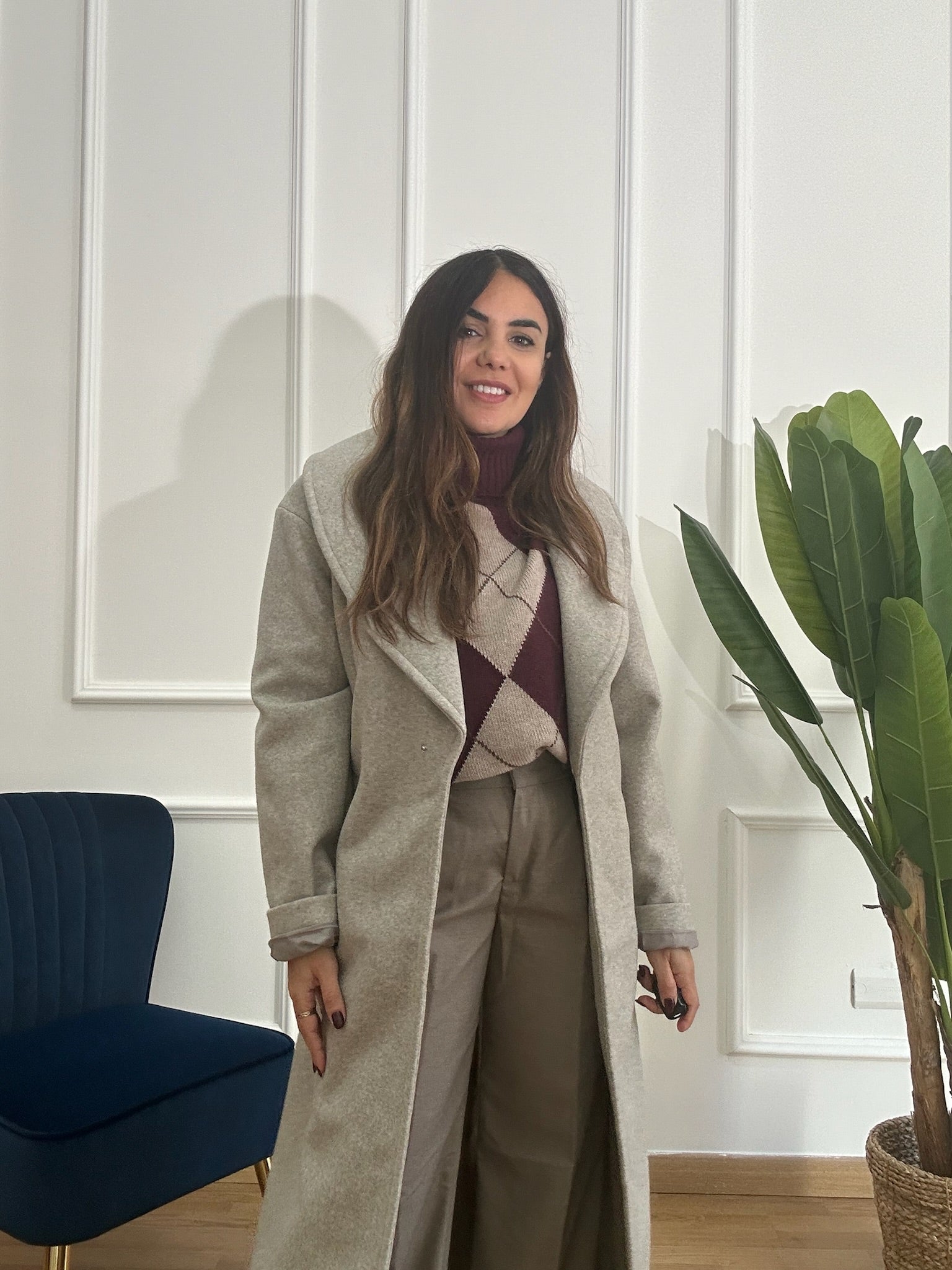 Maglia Rombi Collo Alto