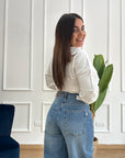 Denim Ava Wide Leg