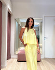 Coordinato in con top smanicato