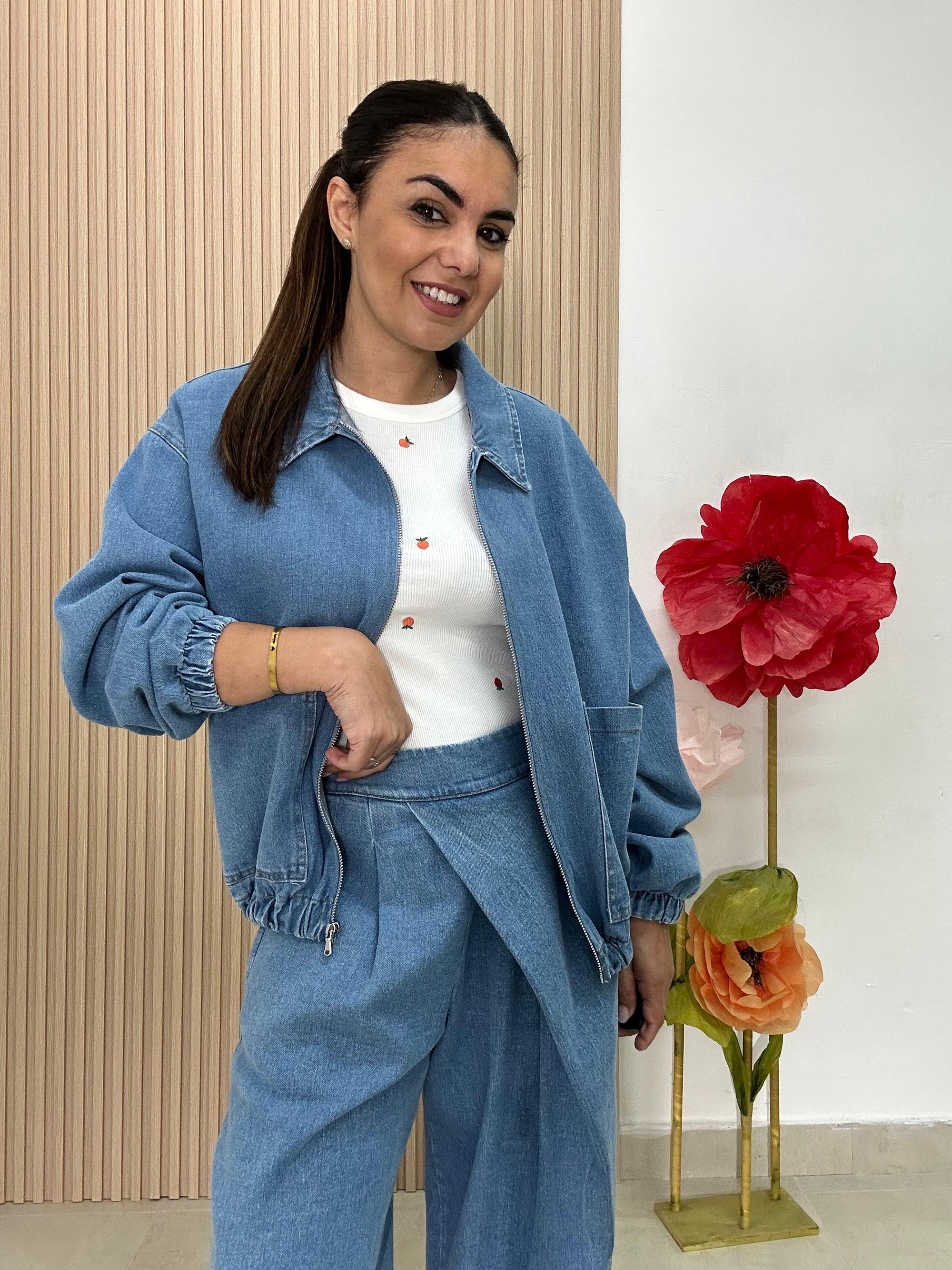 Giacca Denim Over