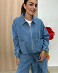 Giacca Denim Over