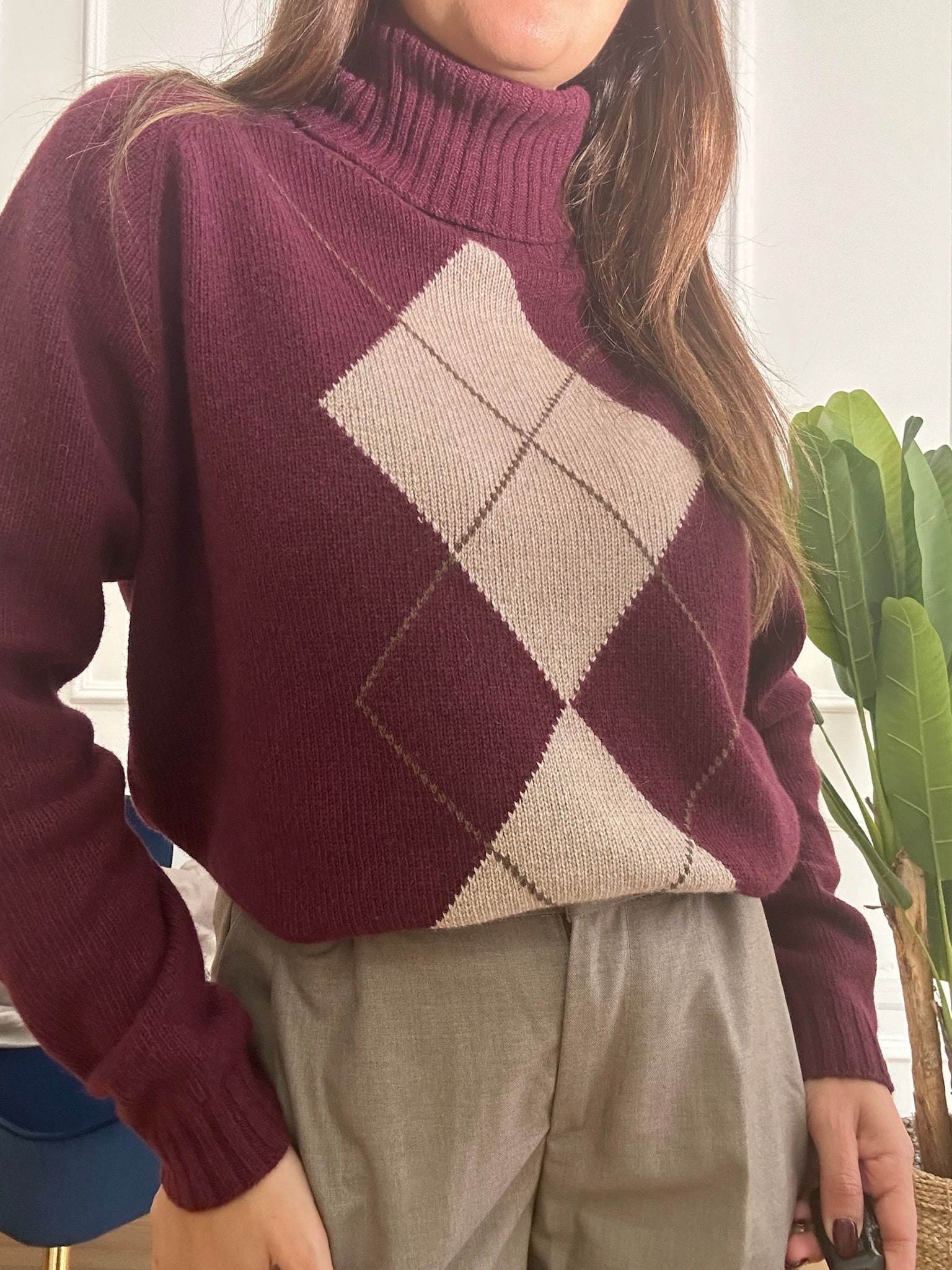 Maglia Rombi Collo Alto