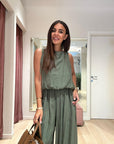 Tuta in viscosa pantalone ampio