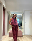 Coordinato in con top smanicato