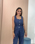 Coordinato in viscosa con gilet