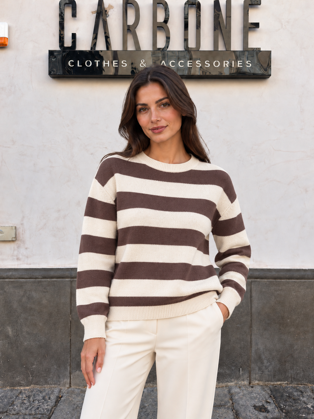 Maglia Girocollo Strisce larga
