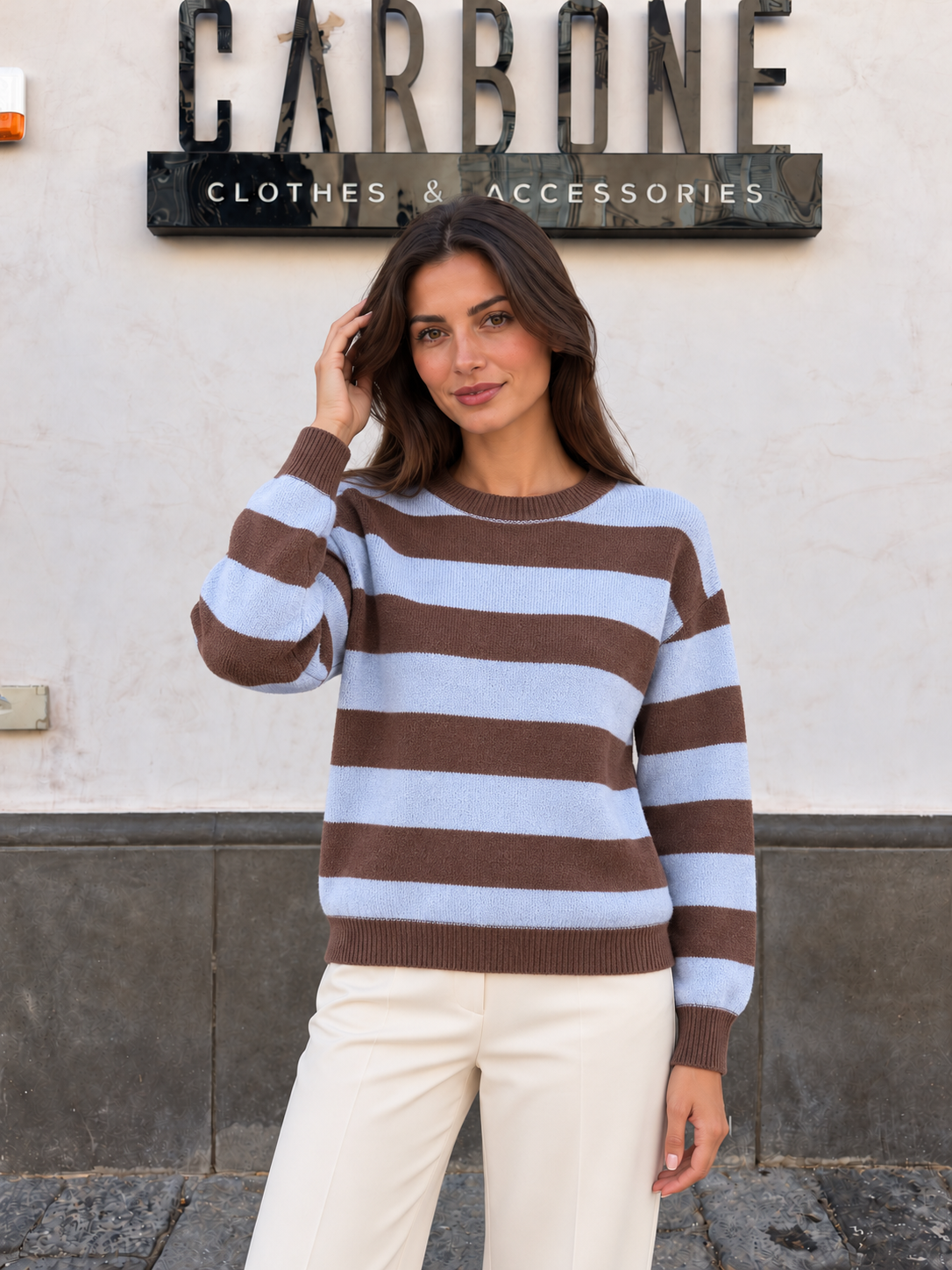 Maglia Girocollo Strisce larga