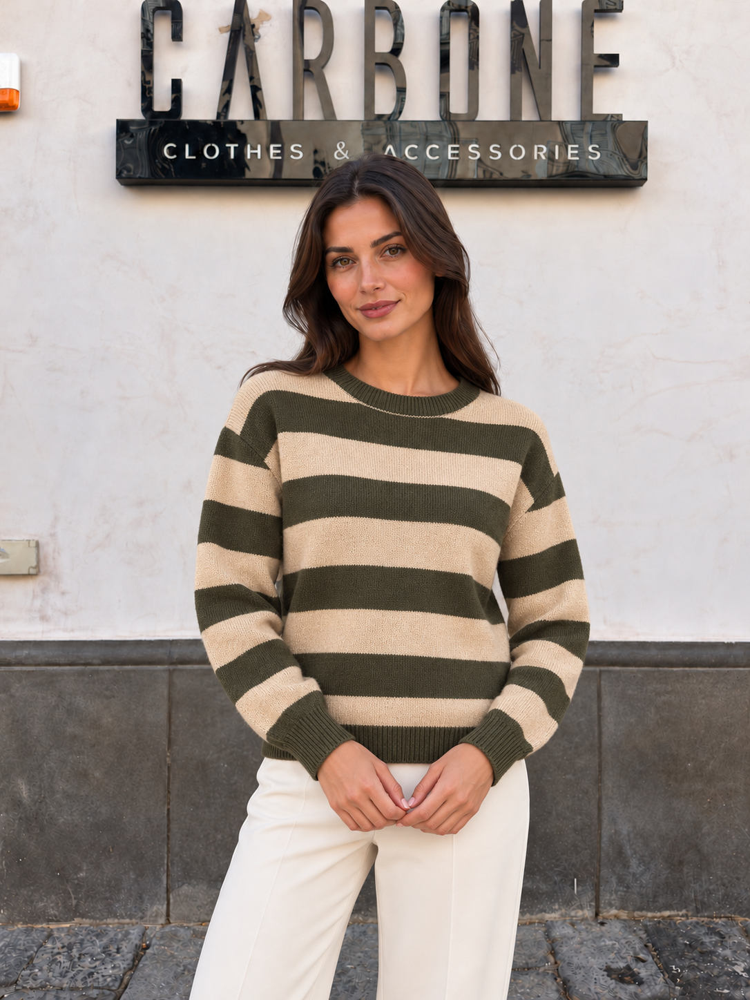 Maglia Girocollo Strisce larga
