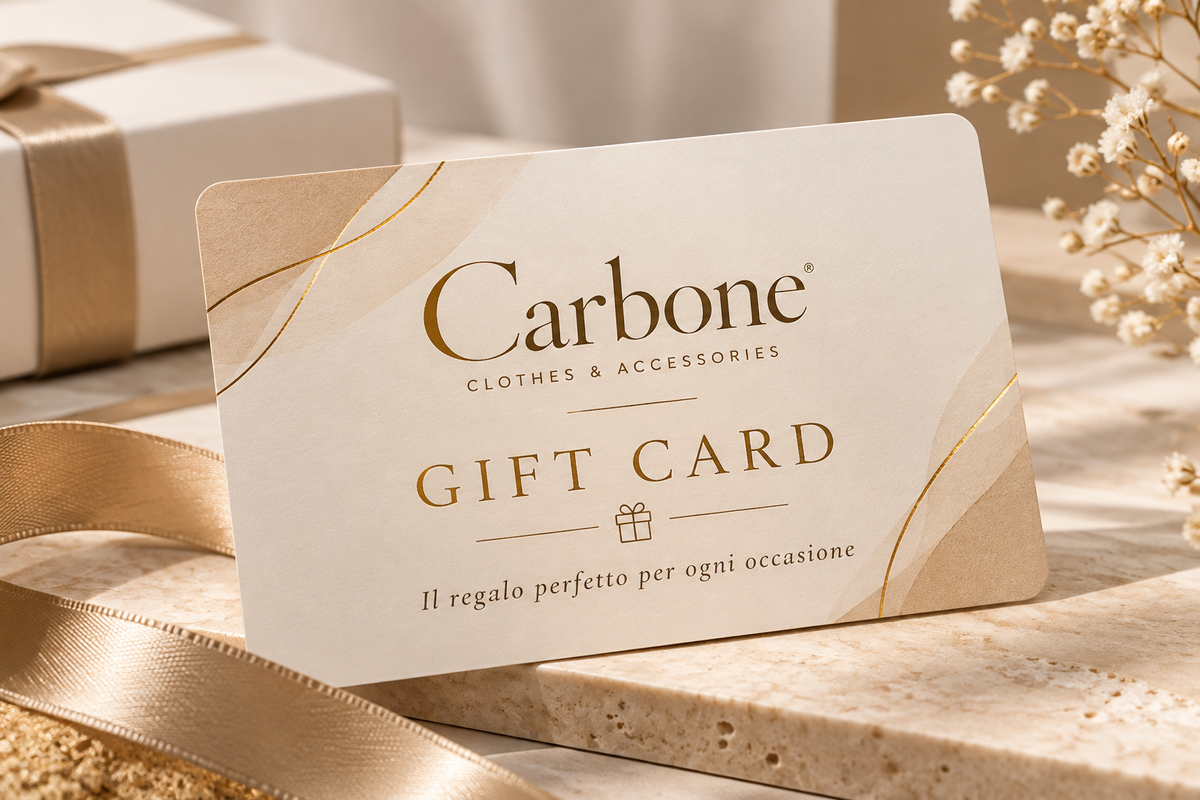 Gift card carbone clothes